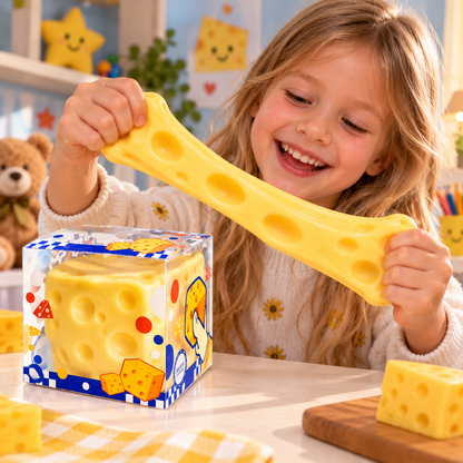 NSG Gniotek Ser Cheese WAZELINOWY 5x5cm Squishy – oryginalny gniotek antystresowy | Gniotek Sklep
