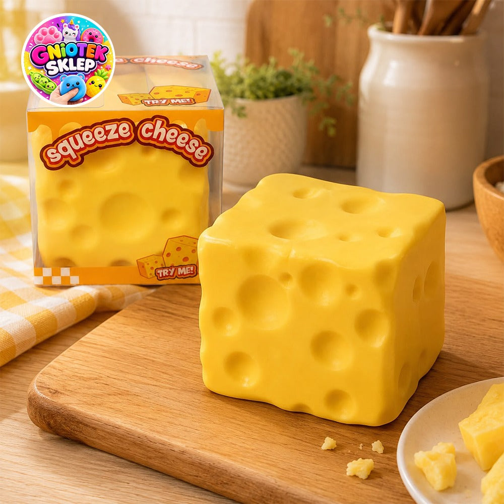 NSG Gniotek Ser Cheese 6cm Squishy – oryginalny gniotek antystresowy | Gniotek Sklep