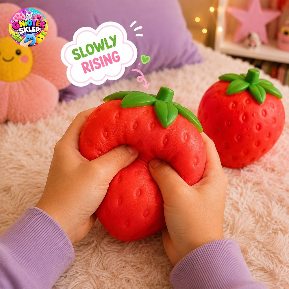 NSG Gniotek Truskawka 8cm Squishy – oryginalny gniotek antystresowy | Gniotek Sklep