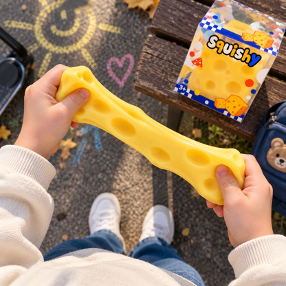 NSG Gniotek Ser Cheese WAZELINOWY 5x5cm Squishy – oryginalny gniotek antystresowy | Gniotek Sklep