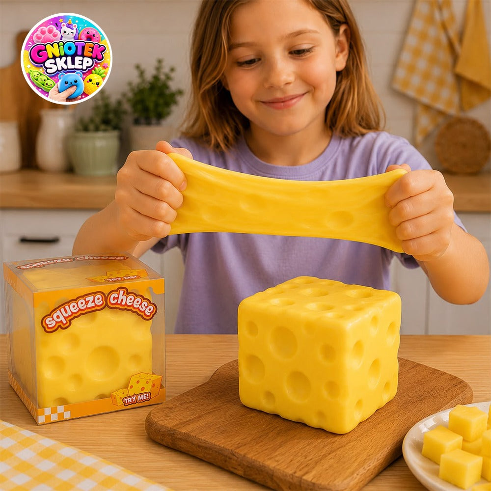 NSG Gniotek Ser Cheese 6cm Squishy – oryginalny gniotek antystresowy | Gniotek Sklep